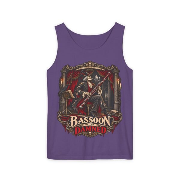 Bassoon Damn! Skeleton Bassoon Player Tank Top — Gothic Musician Tee