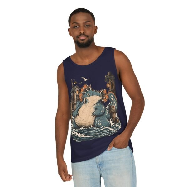 Sea Monster Tank Top — Cute Chubby Kraken Beach Illustration