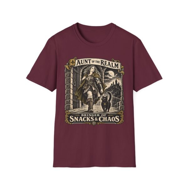Aunt of the Realm T-Shirt — Fantasy Medieval Adventure Tee (Bringer of Snacks & Chaos)
