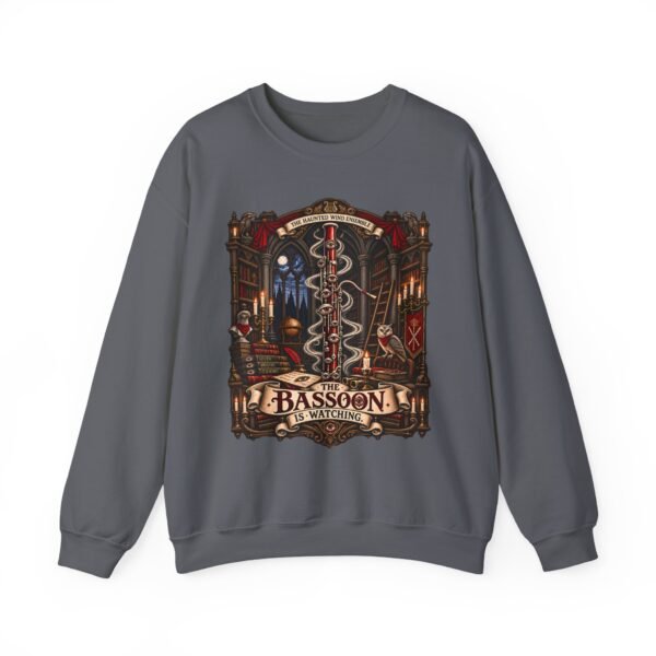Bassoon Lover Crewneck Sweatshirt — "The Bassoon Is Watching" Orchestra Musician Gift