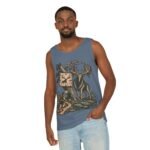 Adventure Tank Top – “Not Lost, Just Taking the Scenic Route” Moose & Hiker Design