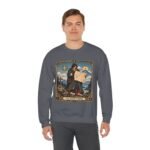 Crewneck Sweatshirt — "The Route Keeper" Vintage Map Navigator Graphic