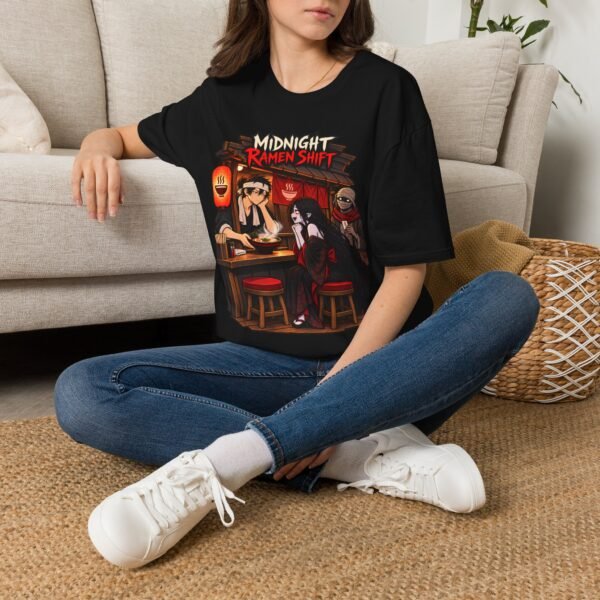 Midnight Ramen Shift Anime Ramen Shop T-Shirt