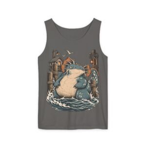 Sea Monster Tank Top — Cute Chubby Kraken Beach Illustration