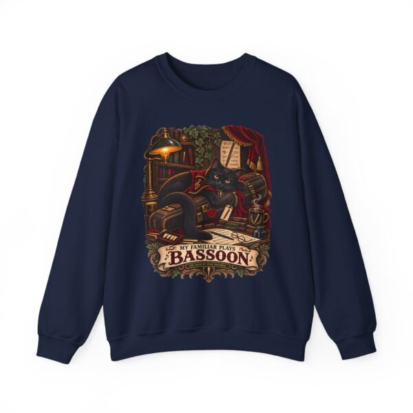 Bassoon Lover Sweatshirt — "My Familiar Plays the Bassoon" Vintage Orchestra Crewneck