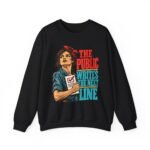 Crewneck Sweatshirt — The Public Writes the Next Line (Vintage Rosie Voter Graphic)