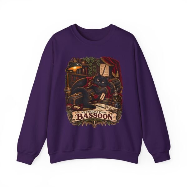 Bassoon Lover Sweatshirt — "My Familiar Plays the Bassoon" Vintage Orchestra Crewneck