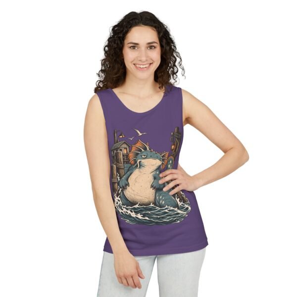 Sea Monster Tank Top — Cute Chubby Kraken Beach Illustration