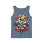 Circuit Strength Club Tank Top — Retro Robot Weightlifting Fitness Tank