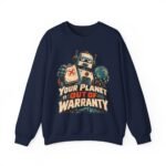Robot 'Your Planet Is Out Of Warranty' Crewneck Sweatshirt