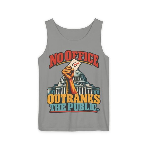No Office Outranks The Public Tank Top — Voting Rights Graphic Tank