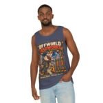 Offworld Loadworks sci-fi warehouse Mountain Goat Worker illustration Tank Top | space cargo loading