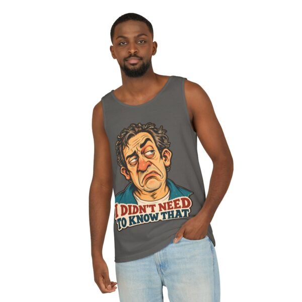 I Didn't Need To Know That tank top | Sarcastic Retro Face design
