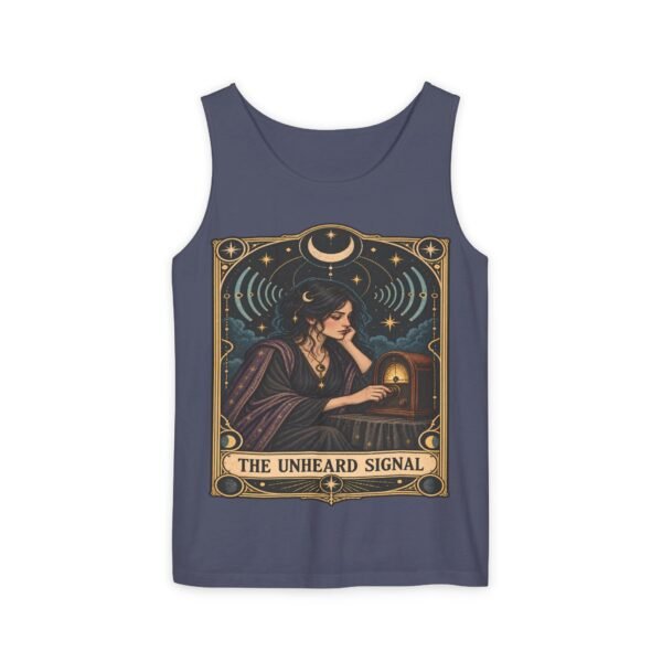 The Unheard Signal Tank Top — Retro Mystic Tarot Art Tank