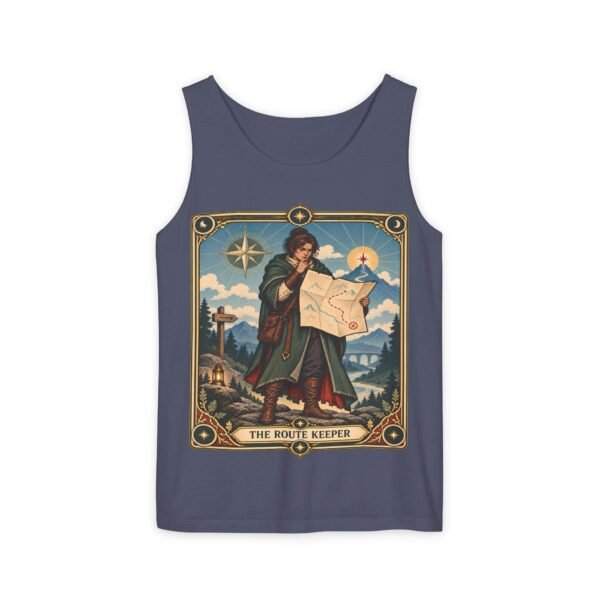 The Route Keeper Tank Top — Vintage Map Explorer Graphic Tank
