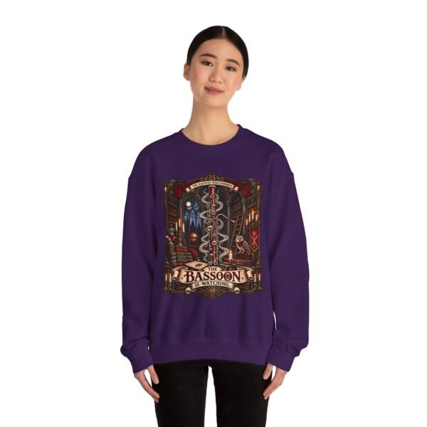 Bassoon Lover Crewneck Sweatshirt — "The Bassoon Is Watching" Orchestra Musician Gift