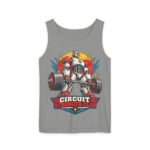 Circuit Strength Club Tank Top — Retro Robot Weightlifting Fitness Tank