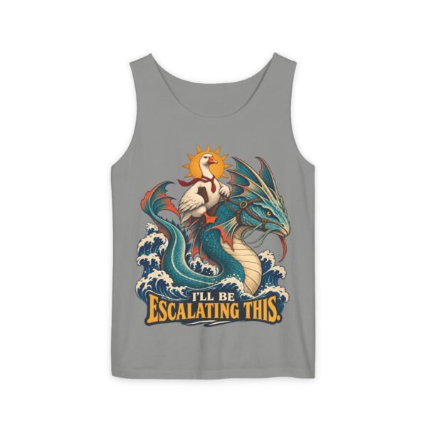 Escalating This Dragon Tank — Funny Sea-Dragon & Rooster Graphic Tank