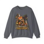 Questing Past Curfew Crewneck Sweatshirt — Fox Adventurer & Crow RPG Graphic