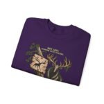 Hiking Elk Crewneck Sweatshirt — Rustic Outdoors "Don't Lose Yourself" Design