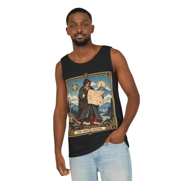The Route Keeper Tank Top — Vintage Map Explorer Graphic Tank