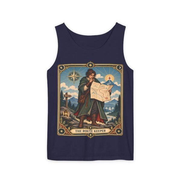 The Route Keeper Tank Top — Vintage Map Explorer Graphic Tank