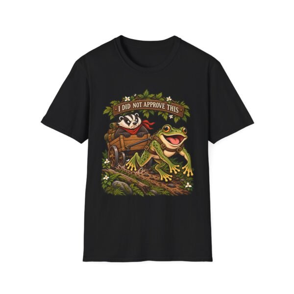 I Did Not Approve This Frog & Badger T-Shirt — Funny Woodland Adventure Tee