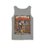 Offworld Loadworks sci-fi warehouse Mountain Goat Worker illustration Tank Top | space cargo loading