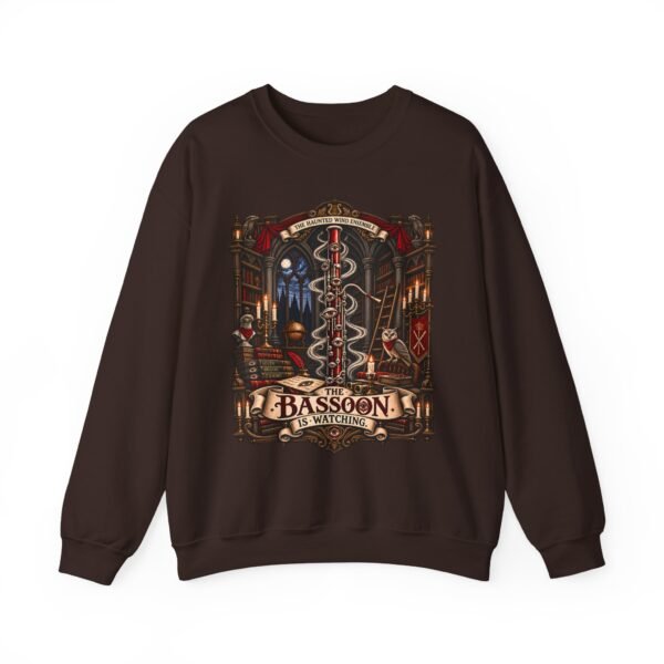 Bassoon Lover Crewneck Sweatshirt — "The Bassoon Is Watching" Orchestra Musician Gift
