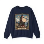 Crewneck Sweatshirt — "The Route Keeper" Vintage Map Navigator Graphic