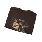Hiking Elk Crewneck Sweatshirt — Rustic Outdoors "Don't Lose Yourself" Design