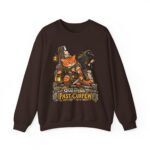 Questing Past Curfew Crewneck Sweatshirt — Fox Adventurer & Crow RPG Graphic