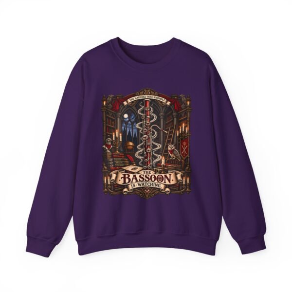 Bassoon Lover Crewneck Sweatshirt — "The Bassoon Is Watching" Orchestra Musician Gift