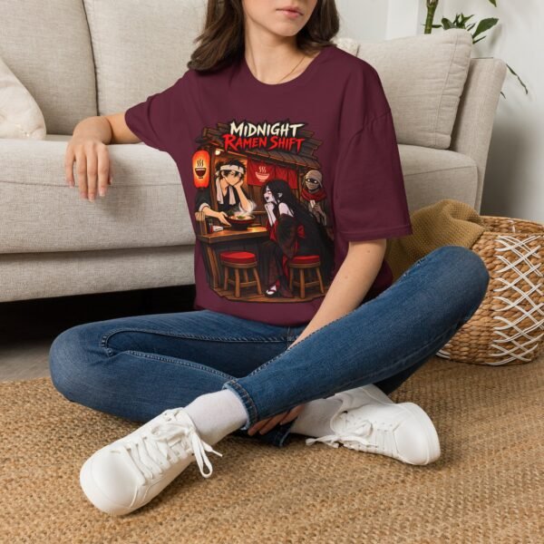 Midnight Ramen Shift Anime Ramen Shop T-Shirt
