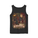 Bassoon Player Tank Top — "My Familiar Plays Bassoon" Vintage Musician Graphic