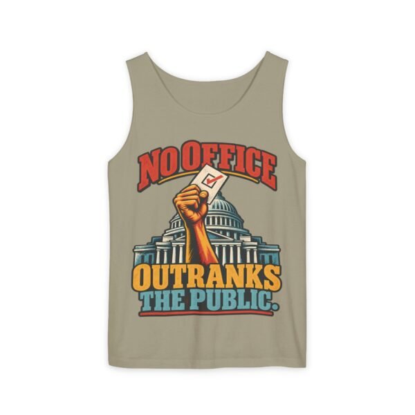 No Office Outranks The Public Tank Top — Voting Rights Graphic Tank