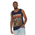 Offworld Loadworks sci-fi warehouse Mountain Goat Worker illustration Tank Top | space cargo loading