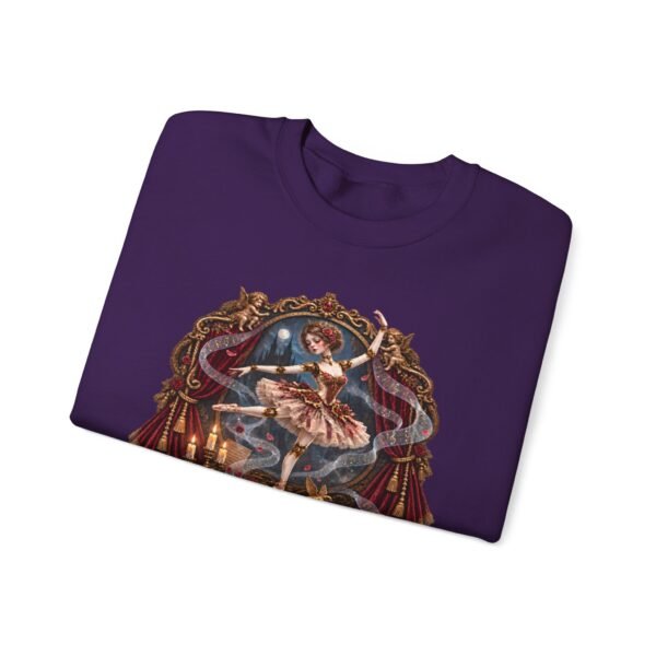 Vintage Ballerina Crewneck Sweatshirt — 'Clockwork Lullaby' Gothic Ballet Graphic