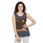 Bassoon Player Tank Top — "My Familiar Plays Bassoon" Vintage Musician Graphic