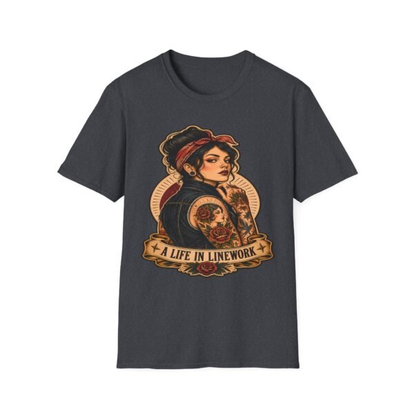 Tattooed Rosie Tee — "A Life in Linework" Graphic T-Shirt