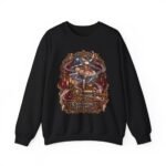 Vintage Ballerina Crewneck Sweatshirt — 'Clockwork Lullaby' Gothic Ballet Graphic