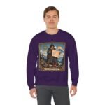 Crewneck Sweatshirt — "The Route Keeper" Vintage Map Navigator Graphic