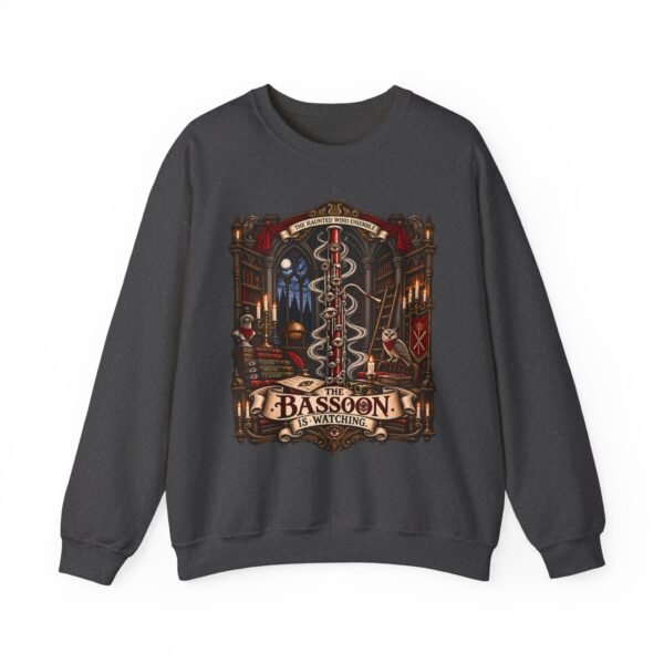 Bassoon Lover Crewneck Sweatshirt — "The Bassoon Is Watching" Orchestra Musician Gift