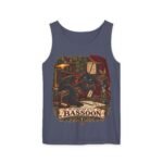 Bassoon Player Tank Top — "My Familiar Plays Bassoon" Vintage Musician Graphic