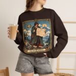 Crewneck Sweatshirt — "The Route Keeper" Vintage Map Navigator Graphic