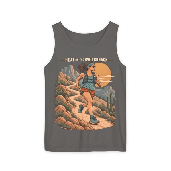 Trail Runner Tank Top — "Head to the Switchback" Desert Running Graphic